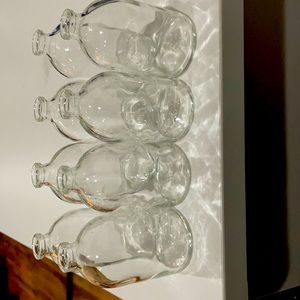 Clear mini vases